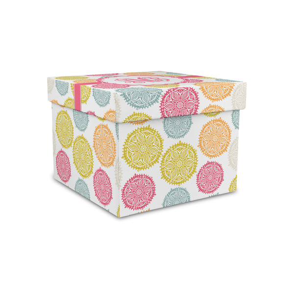 Custom Doily Pattern Gift Box with Lid - Canvas Wrapped - Small (Personalized)