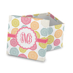 Doily Pattern Gift Box with Lid - Canvas Wrapped (Personalized)
