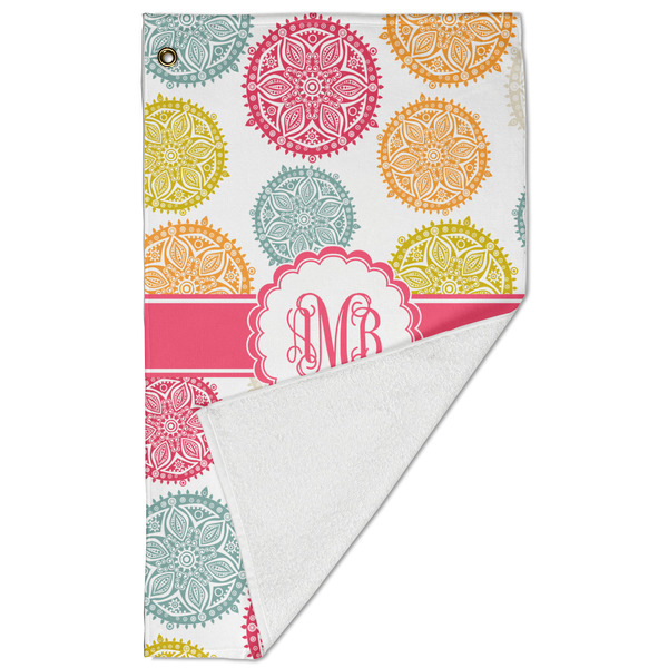 Doily Pattern Golf Towel - Folded (Large)