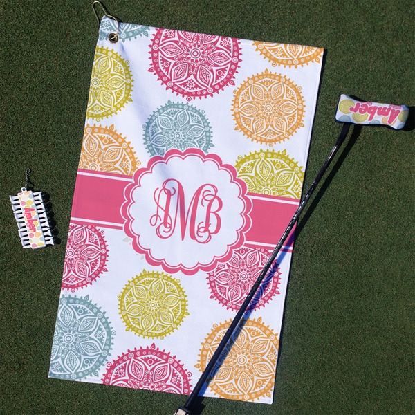 Custom Doily Pattern Golf Towel Gift Set (Personalized)