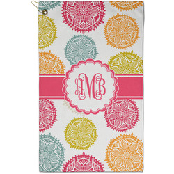 Doily Pattern Golf Towel - Poly-Cotton Blend - Small w/ Monograms