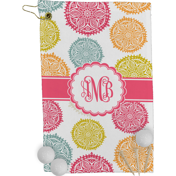 Doily Pattern Golf Towel (Personalized)