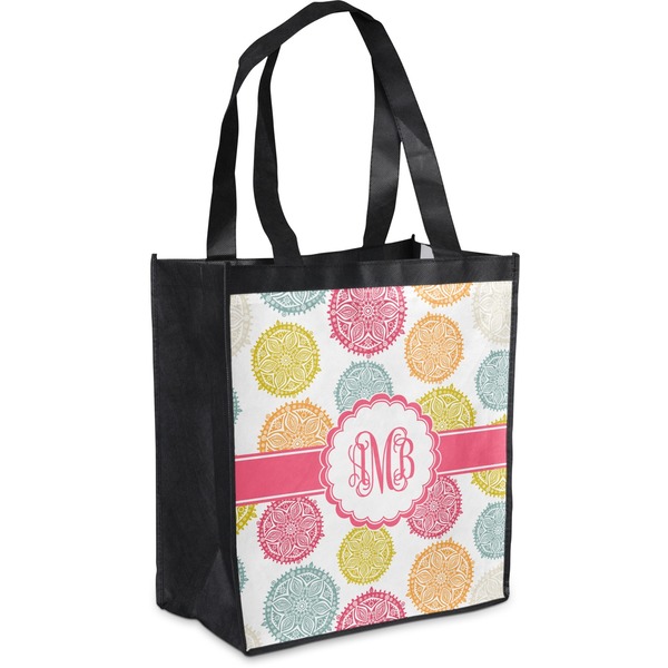Custom Doily Pattern Grocery Bag (Personalized)