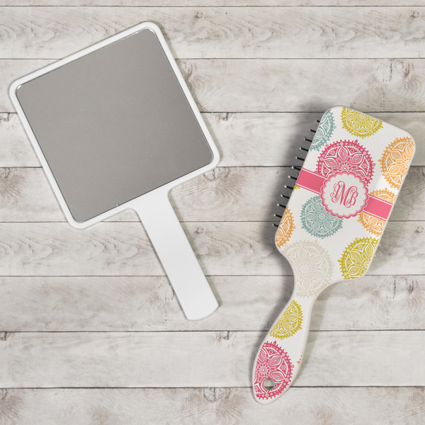 Doily Pattern Hair Brush - In Context