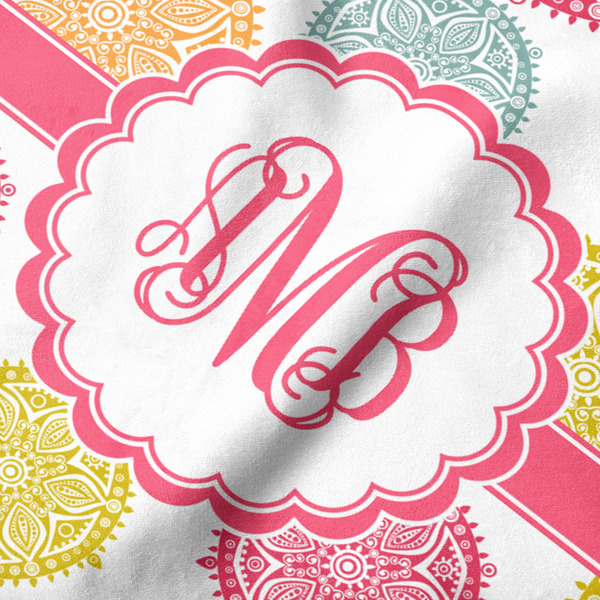 Doily Pattern Hooded Baby Towel- Detail Close Up