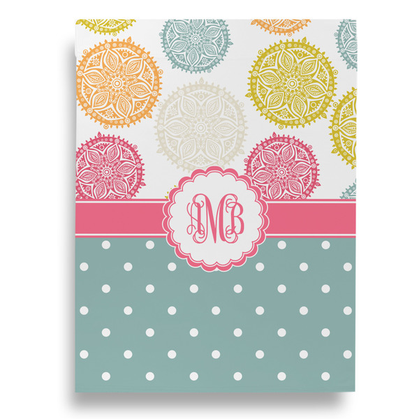 Doily Pattern House Flags - Double Sided - BACK