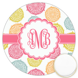 Doily Pattern Printed Cookie Topper - 3.25" (Personalized)