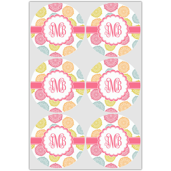 Doily Pattern Icing Circle - Large - Set of 6