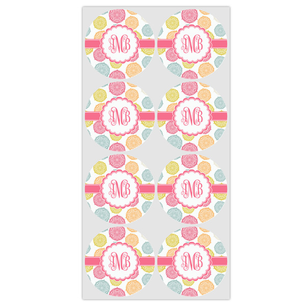 Doily Pattern Icing Circle - Medium - Set of 8