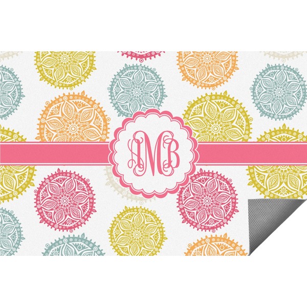 Custom Doily Pattern Indoor / Outdoor Rug - 5'x8' (Personalized)