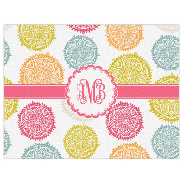 Doily Pattern Indoor / Outdoor Rug - 6'x8' - Front Flat