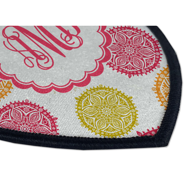 Doily Pattern Iron on Shield 3 Detail