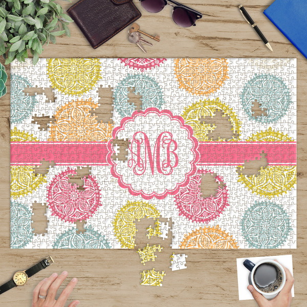 Doily Pattern Jigsaw Puzzle 1014 Piece - In Context