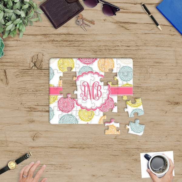 Doily Pattern Jigsaw Puzzle 30 Piece - In Context