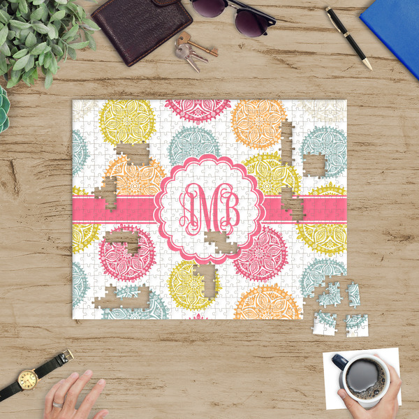 Doily Pattern Jigsaw Puzzle 500 Piece - In Context