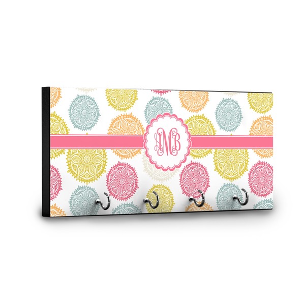 Doily Pattern Key Hanger - Front View with Hooks