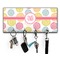 Doily Pattern Key Hanger w/ 4 Hooks & Keys