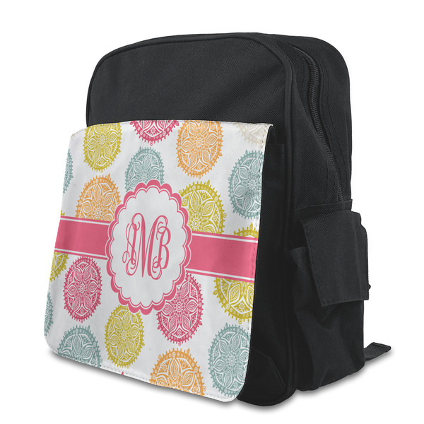 Custom Doily Pattern Preschool Backpack (Personalized)