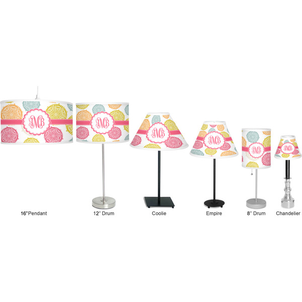 Doily Pattern Lamp Full View Size Comparison
