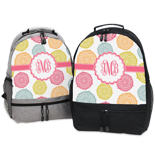 Doily Pattern Large Backpacks - Both