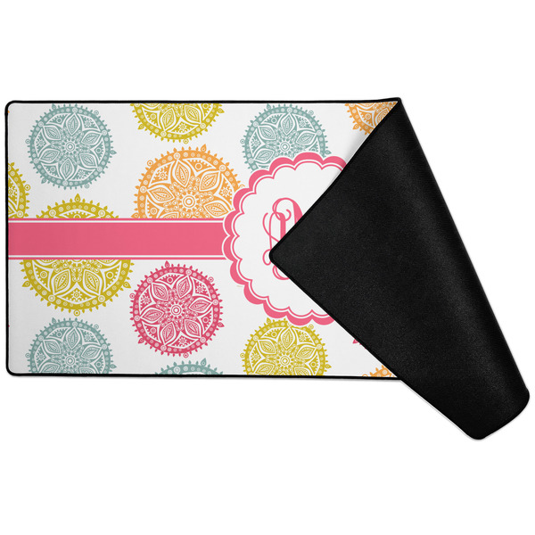 Doily Pattern Large Gaming Mats - FRONT W/ FOLD