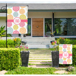 Doily Pattern Large Garden Flag - Single Sided (Personalized)