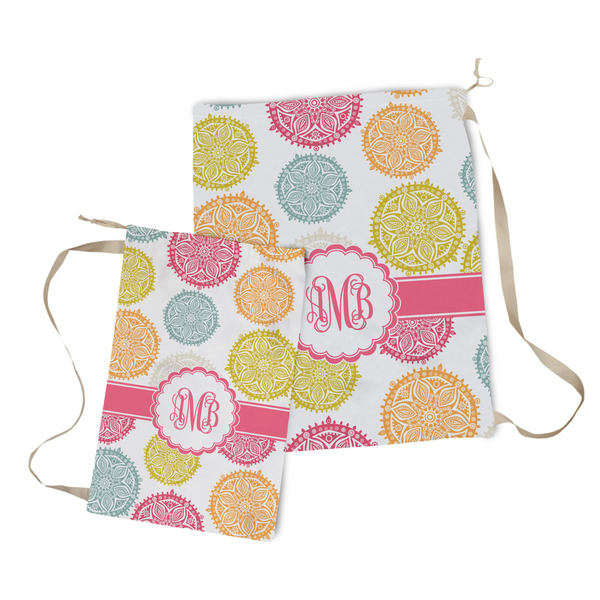 Doily Pattern Laundry Bag - Both Bags