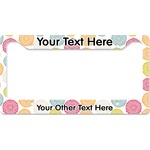 Doily Pattern License Plate Frame - Style B (Personalized)