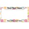 Doily Pattern License Plate Frame Wide