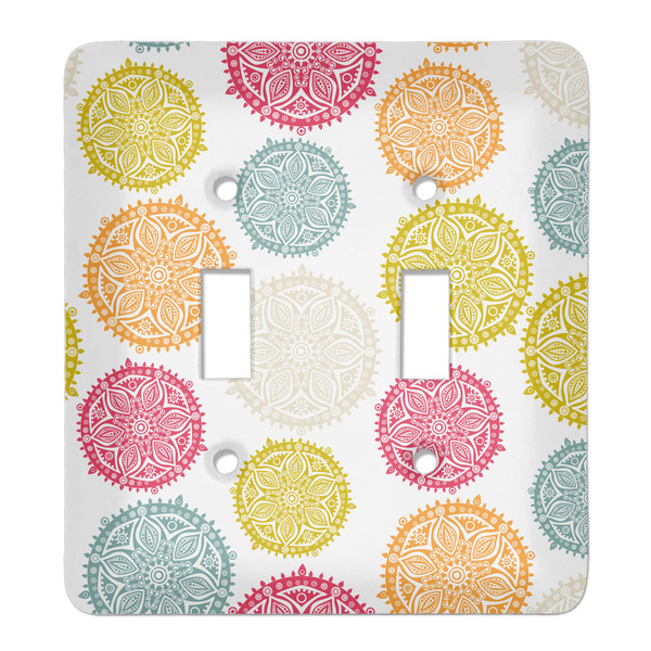 Custom Doily Pattern Light Switch Cover (2 Toggle Plate)