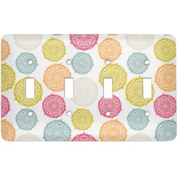 Doily Pattern Light Switch Cover (4 Toggle Plate)