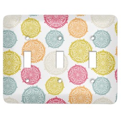 Doily Pattern Light Switch Cover (3 Toggle Plate)