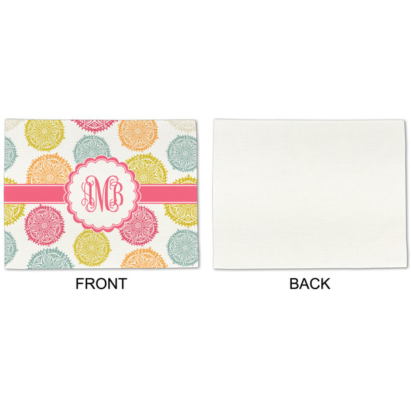 Doily Pattern Linen Placemat - APPROVAL Single (single sided)