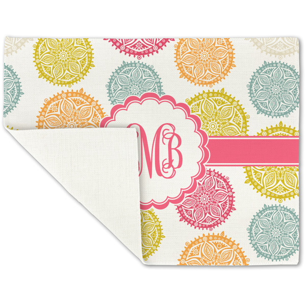 Doily Pattern Linen Placemat - Folded Corner (single side)