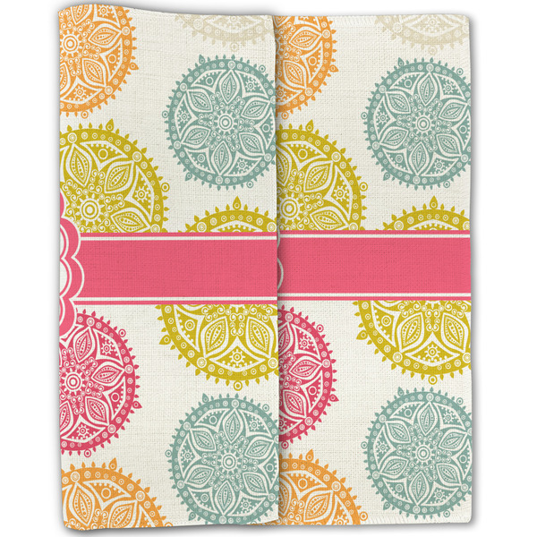 Doily Pattern Linen Placemat - Folded Half (double sided)