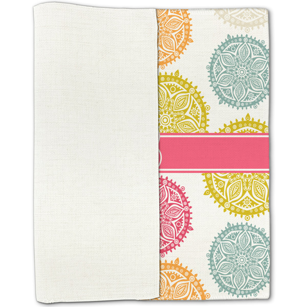 Doily Pattern Linen Placemat - Folded Half