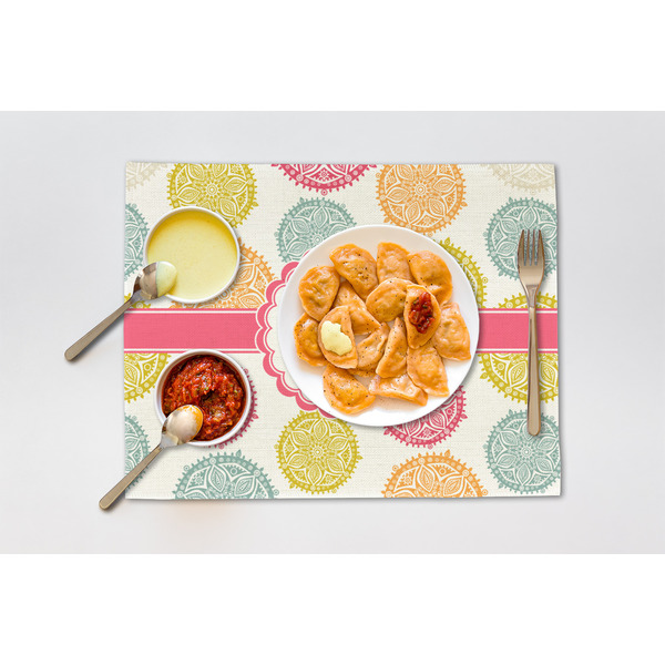 Doily Pattern Linen Placemat - Lifestyle (single)