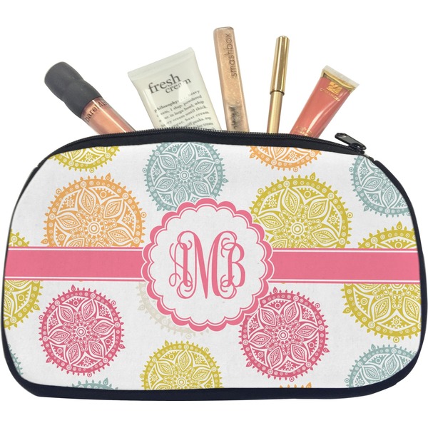 Custom Doily Pattern Makeup / Cosmetic Bag - Medium (Personalized)