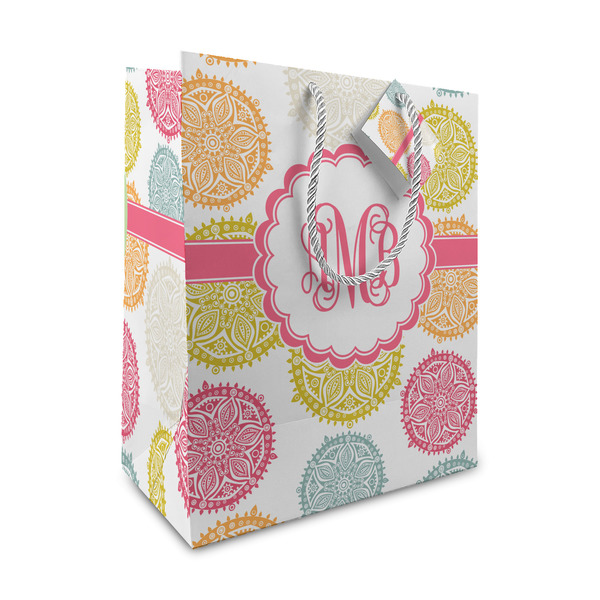 Custom Doily Pattern Medium Gift Bag (Personalized)