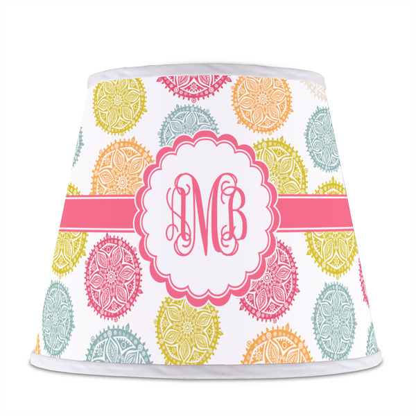 Doily Pattern Poly Film Empire Lampshade - Front View