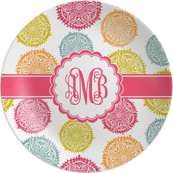 Doily Pattern Melamine Plate (Personalized)