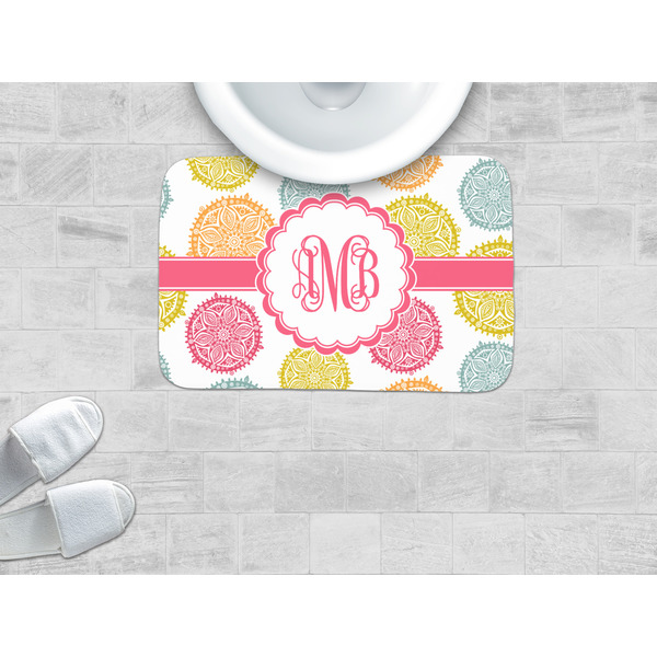 Doily Pattern Memory Foam Bath Mat - LIFESTYLE