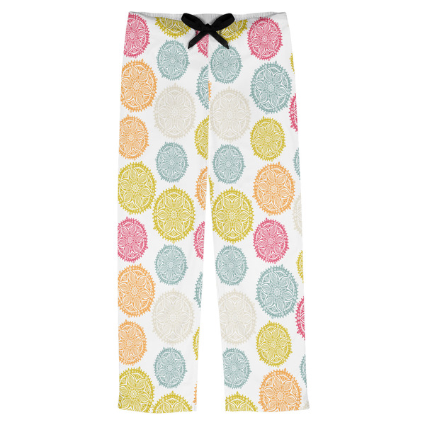 Custom Doily Pattern Mens Pajama Pants - XL