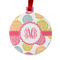 Doily Pattern Metal Ball Ornament - Front