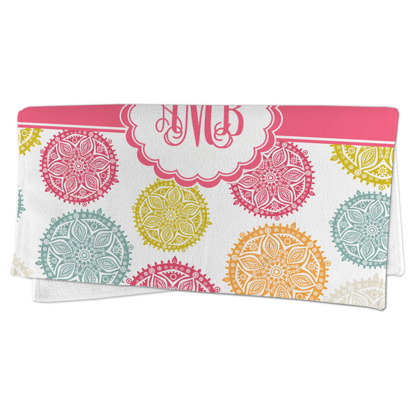 Doily Pattern Microfiber Dish Rag - FOLDED (half)