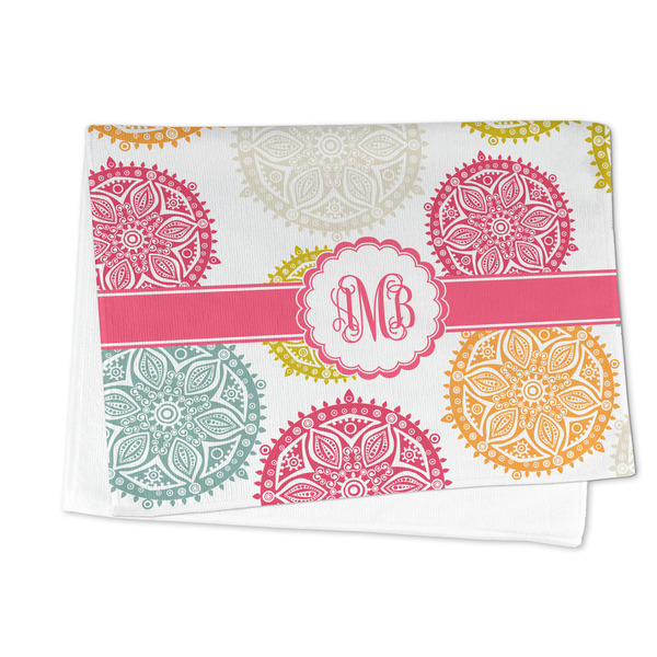 Doily Pattern Microfiber Dish Towel - FOLDED HALF