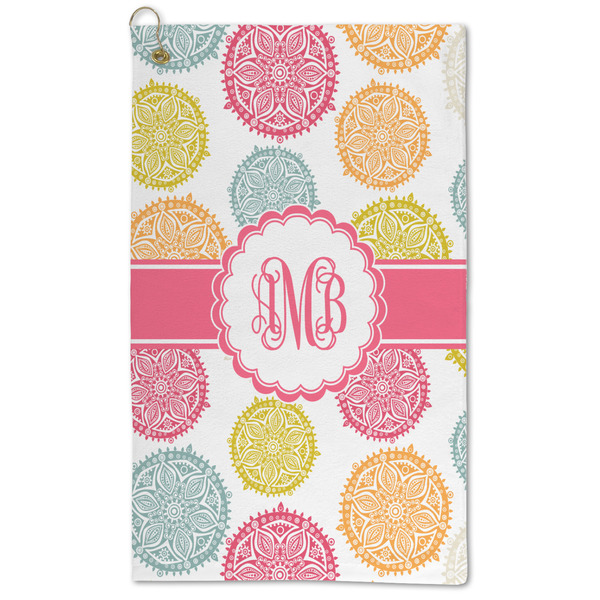 Custom Doily Pattern Microfiber Golf Towel - Large (Personalized)