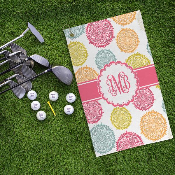 Doily Pattern Microfiber Golf Towels - LIFESTYLE
