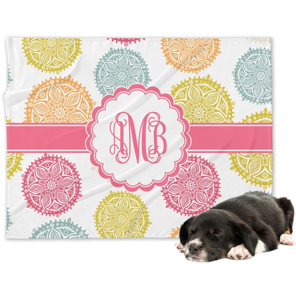 Custom Doily Pattern Dog Blanket - Regular (Personalized)