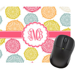 Doily Pattern Rectangular Mouse Pad (Personalized)